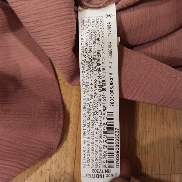 Derek Heart Smocked Maxi Dress ZS medium Pink Boho Peasant Strapless Pullover - Picture 12 of 14